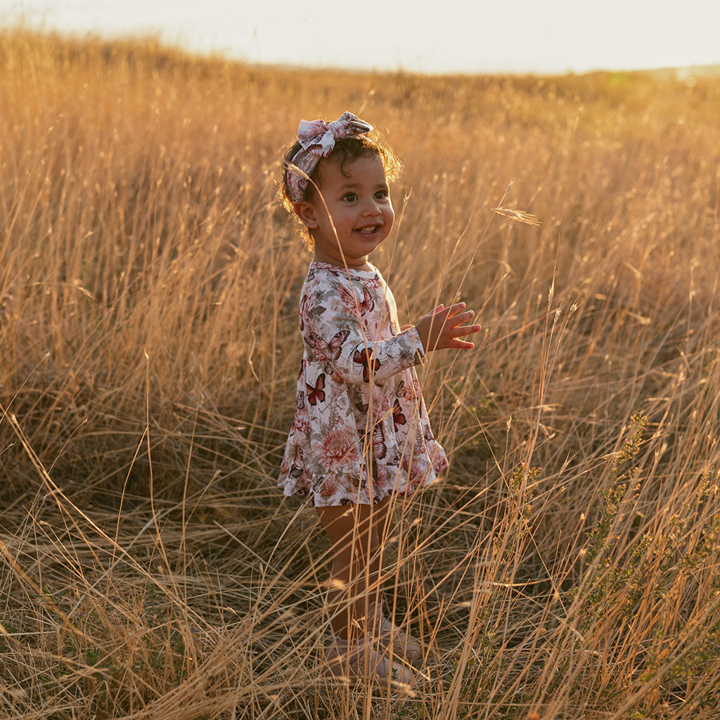 Ruffled Twirl Bodysuit Dress | Leanne