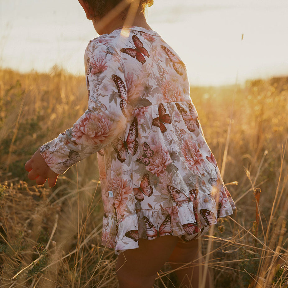 Ruffled Twirl Bodysuit Dress | Leanne