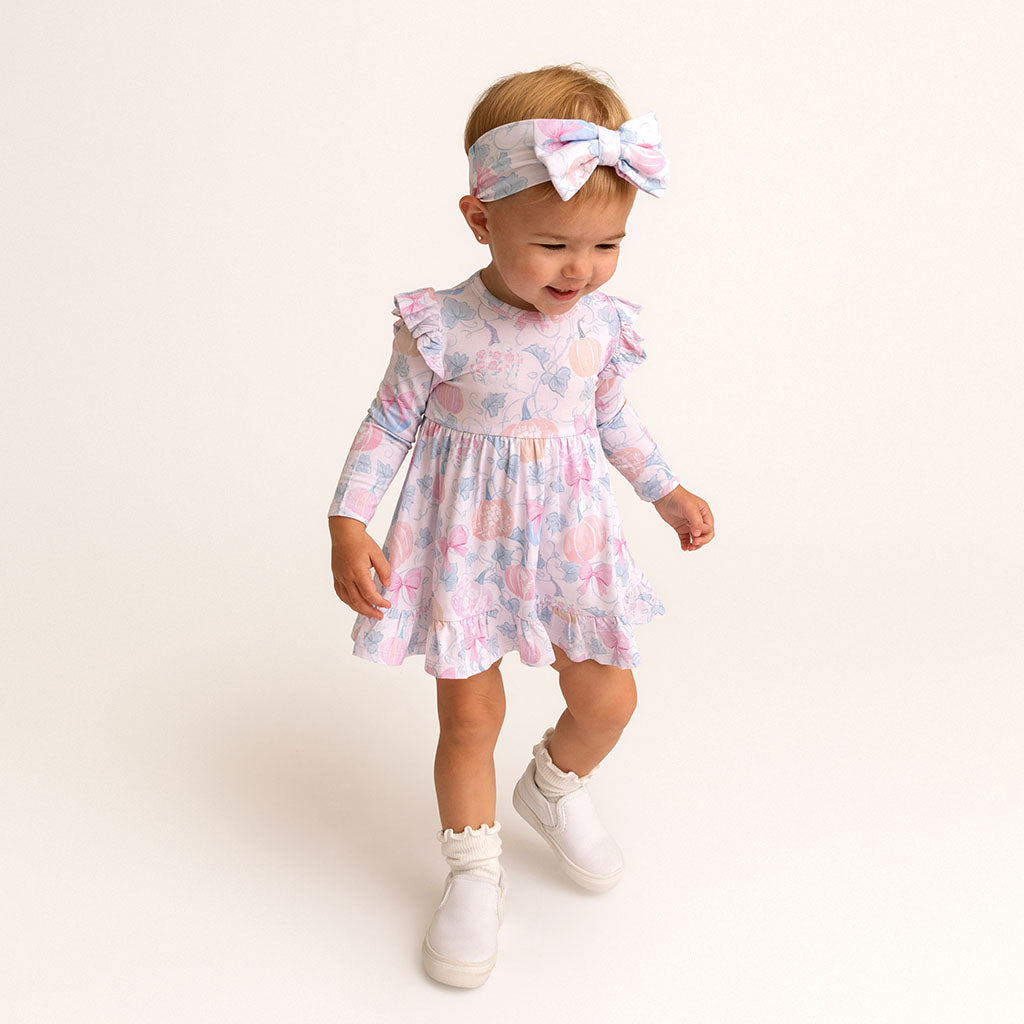 Ruffled Twirl Bodysuit Dress | Posh Pumpkin