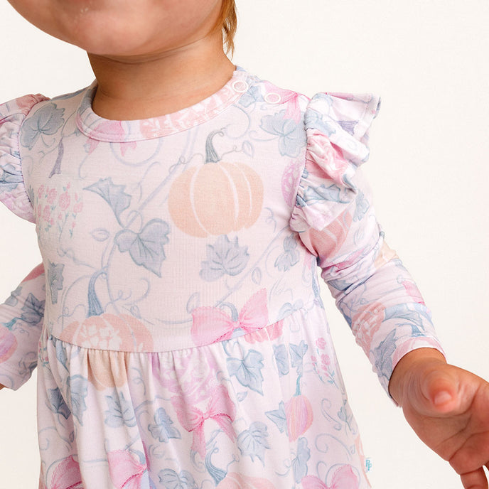 Ruffled Twirl Bodysuit Dress | Posh Pumpkin