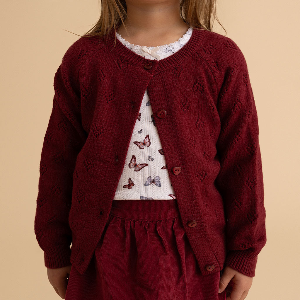 Pointelle Cardigan