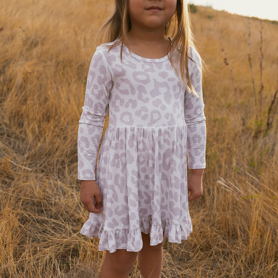 Ruffled Twirl Dress | Laurel Leopard