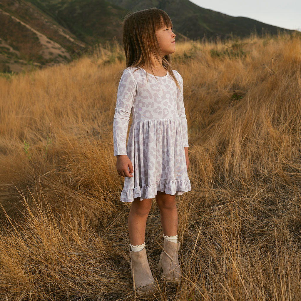 Ruffled Twirl Dress | Laurel Leopard