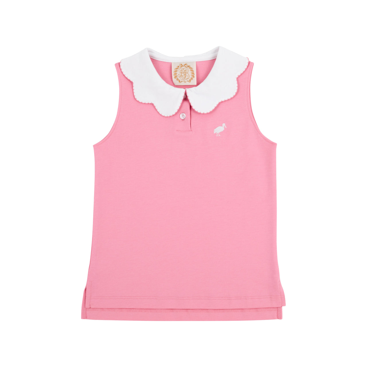 Paige's Playful Polo | Hamptons Hot Pink with Worth Avenue White