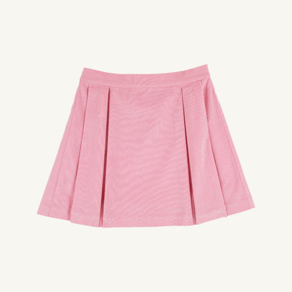 Parson Pleated Skirt (Corduroy) | Sandpearl Pink