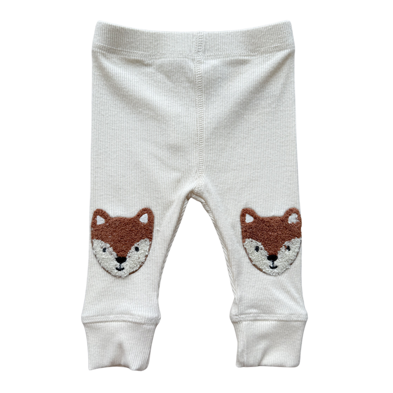 Patch Ribbed Leggings | Fox or Lavender Owls