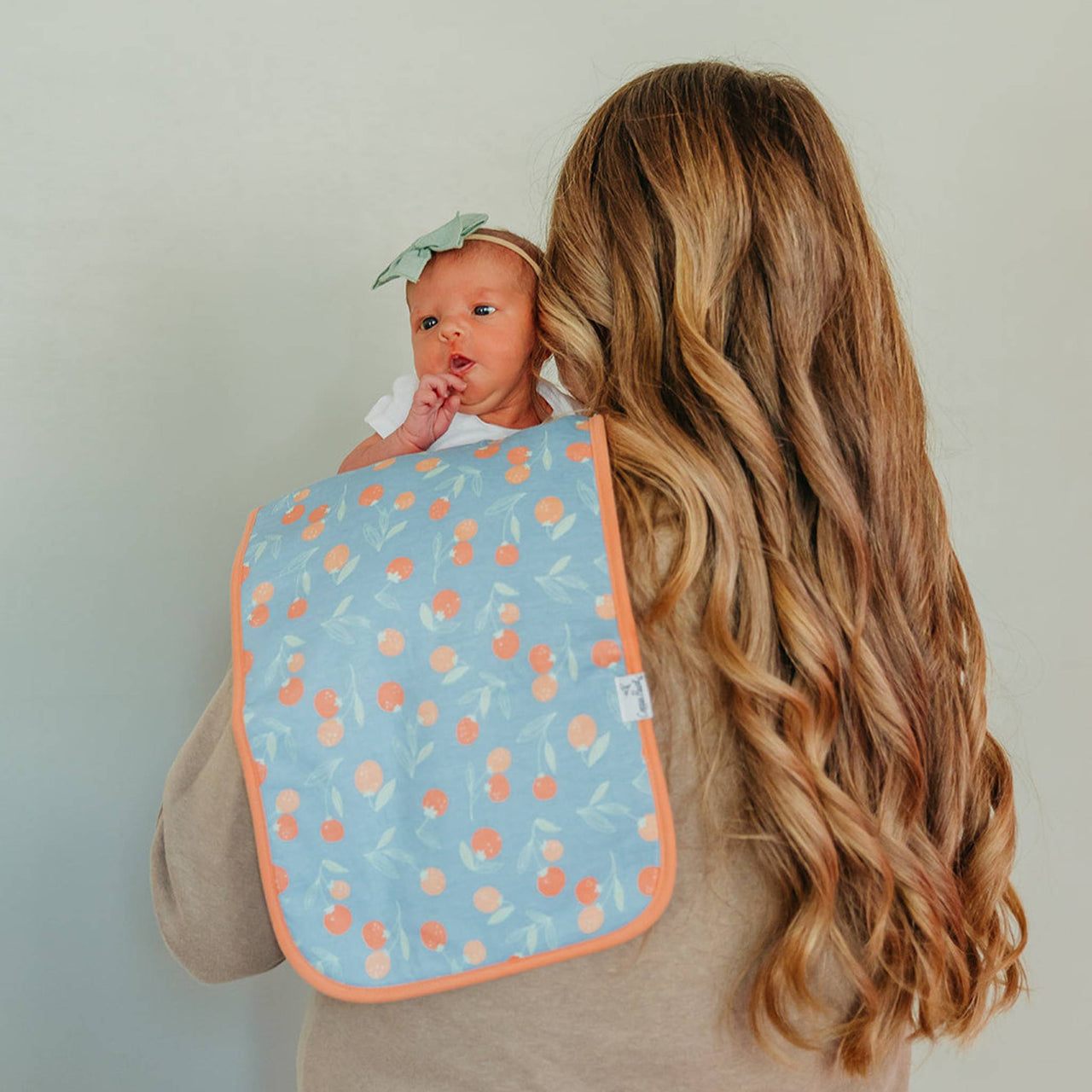 Clementine Premium Burp Cloths
