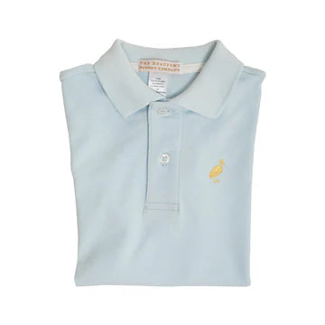 Prim & Proper Polo | Buckhead Blue With Bellport Butter Yellow Stork