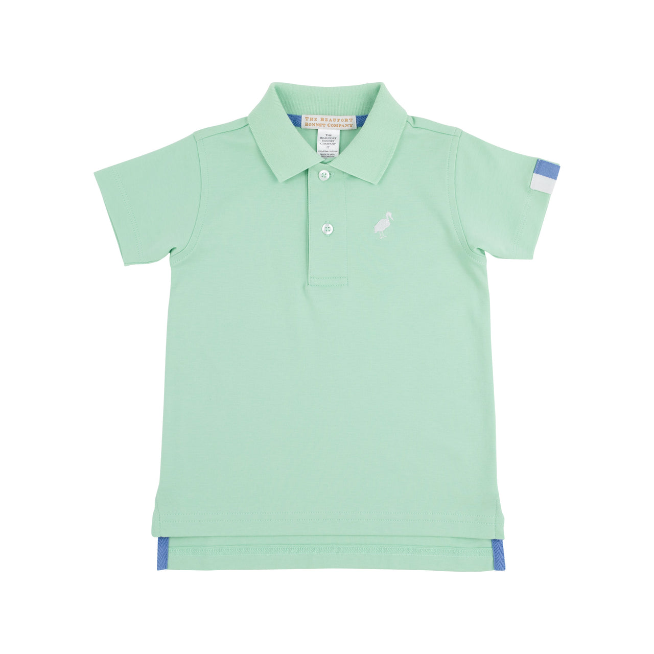 Prim & Proper Polo | Grace Bay Green with Sunrise Blvd. & Worth Avenue White Stork