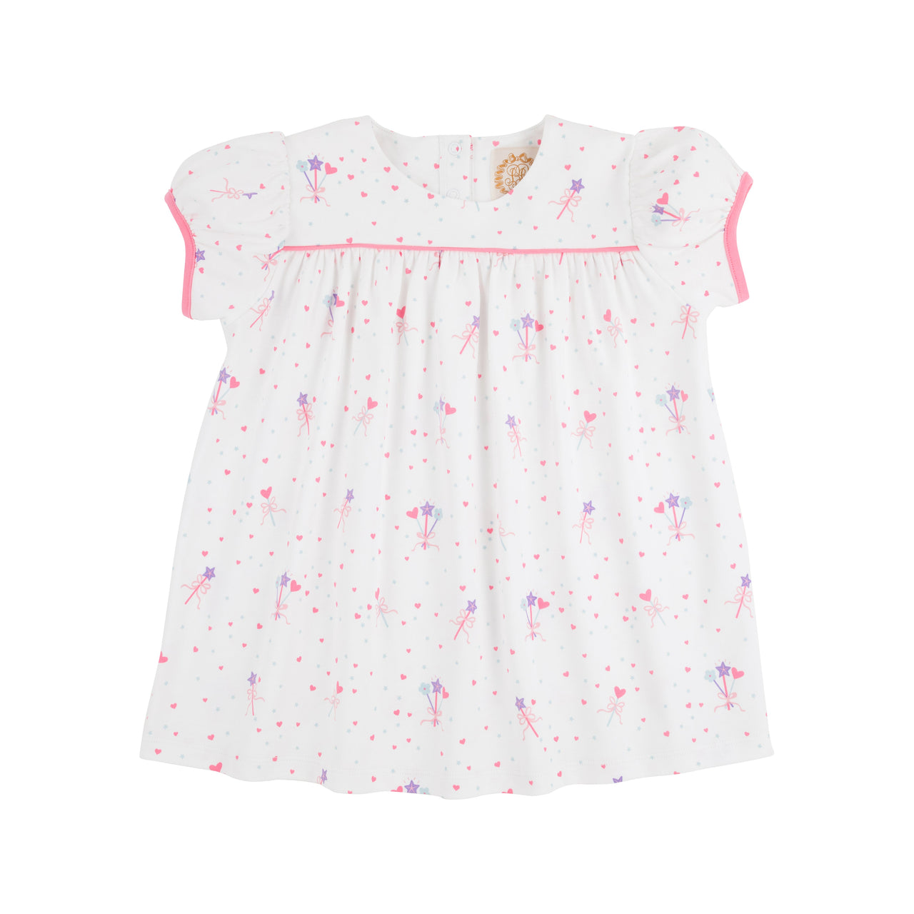 Puff Sleeve Dowell Day Top | Fairy Dust Sprinkles with Romany Rose ** FINAL SALE **