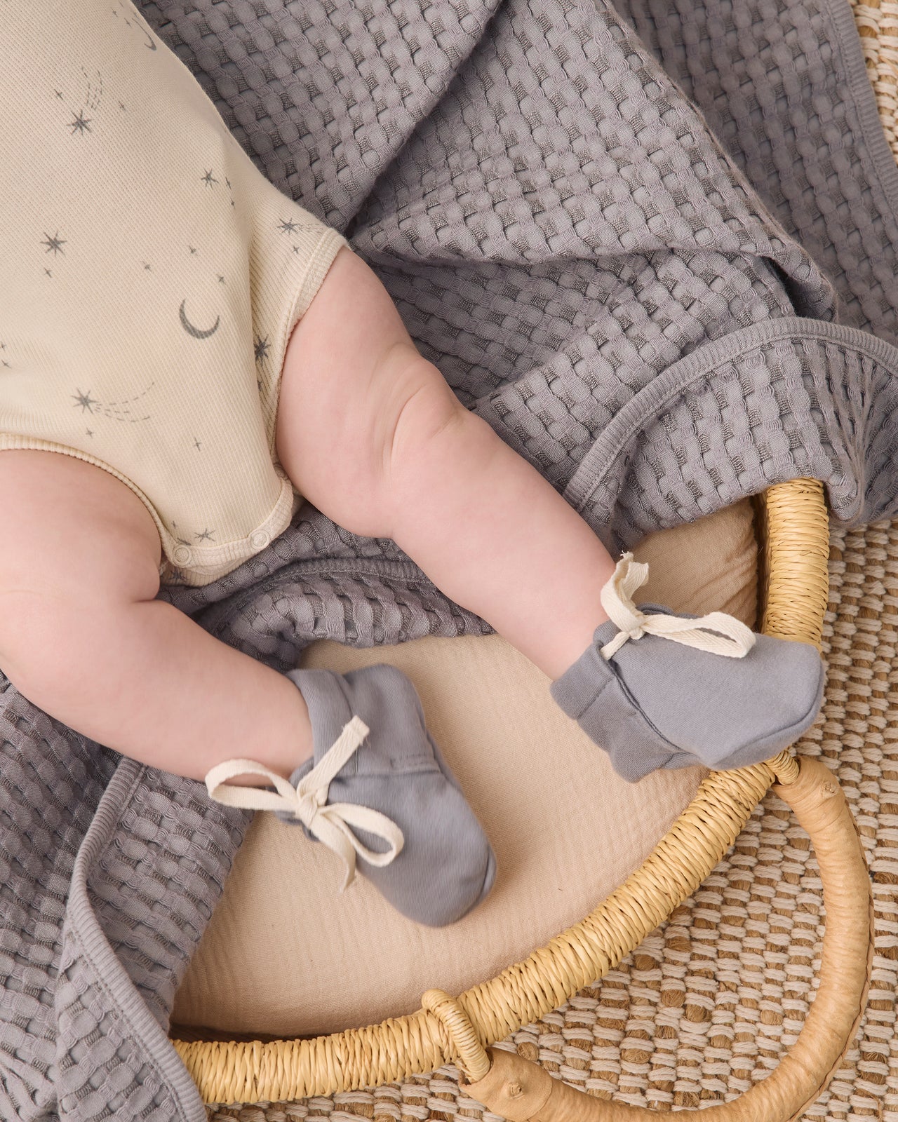 Baby Booties || Slate