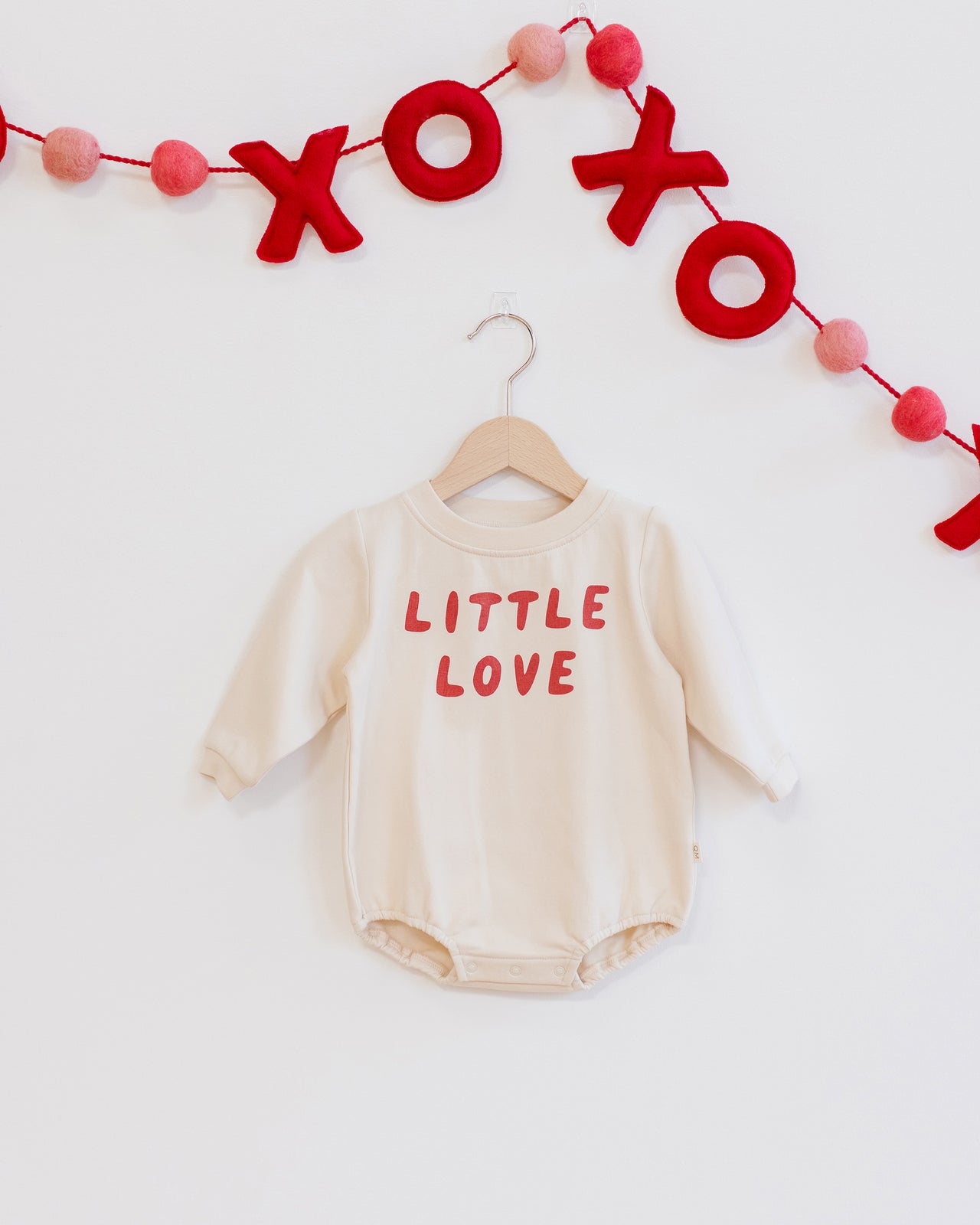 Crewneck Bubble Romper | LIttle Love