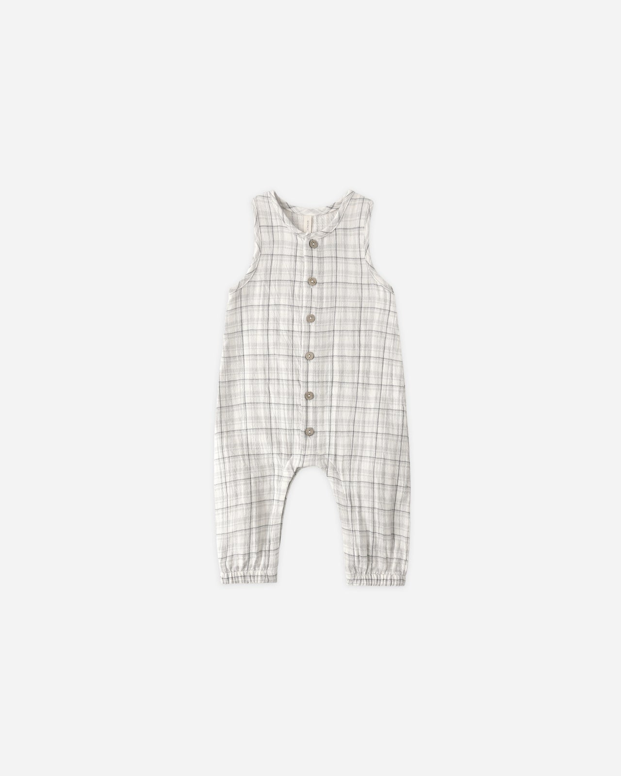 Woven Jumpsuit | Blue Plaid