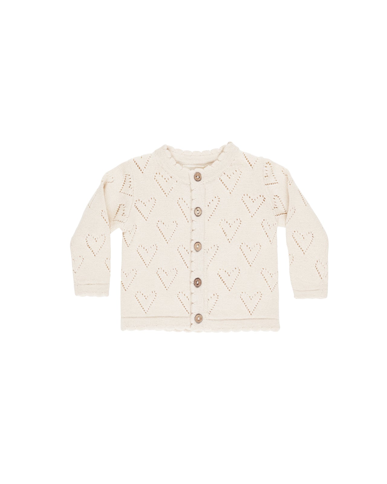 Knit Ivory Cardigan | Hearts