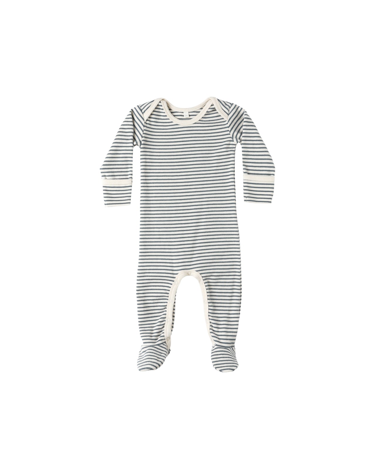 Baby Footie | Ocean Micro Stripe
