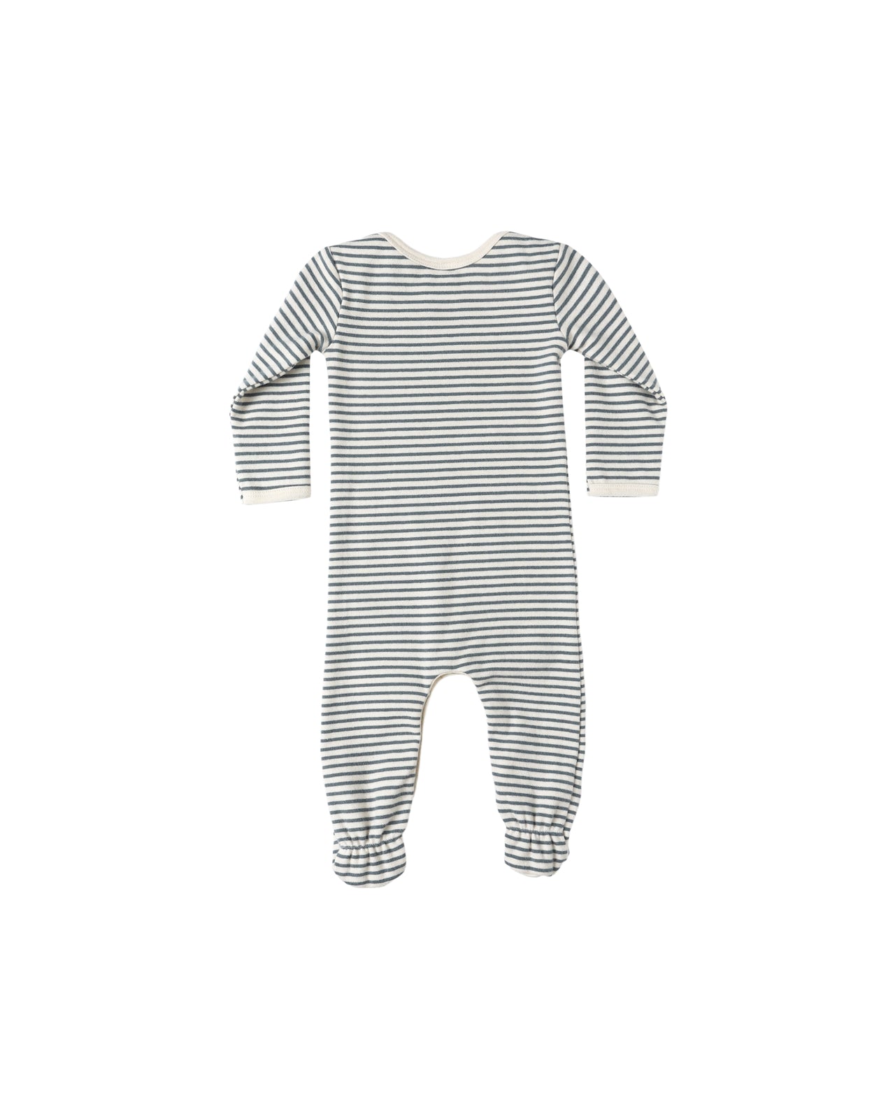 Baby Footie | Ocean Micro Stripe