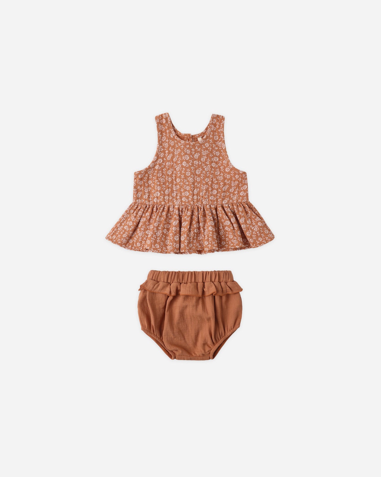 Sleeveless Peplum Set | Poppy Floral