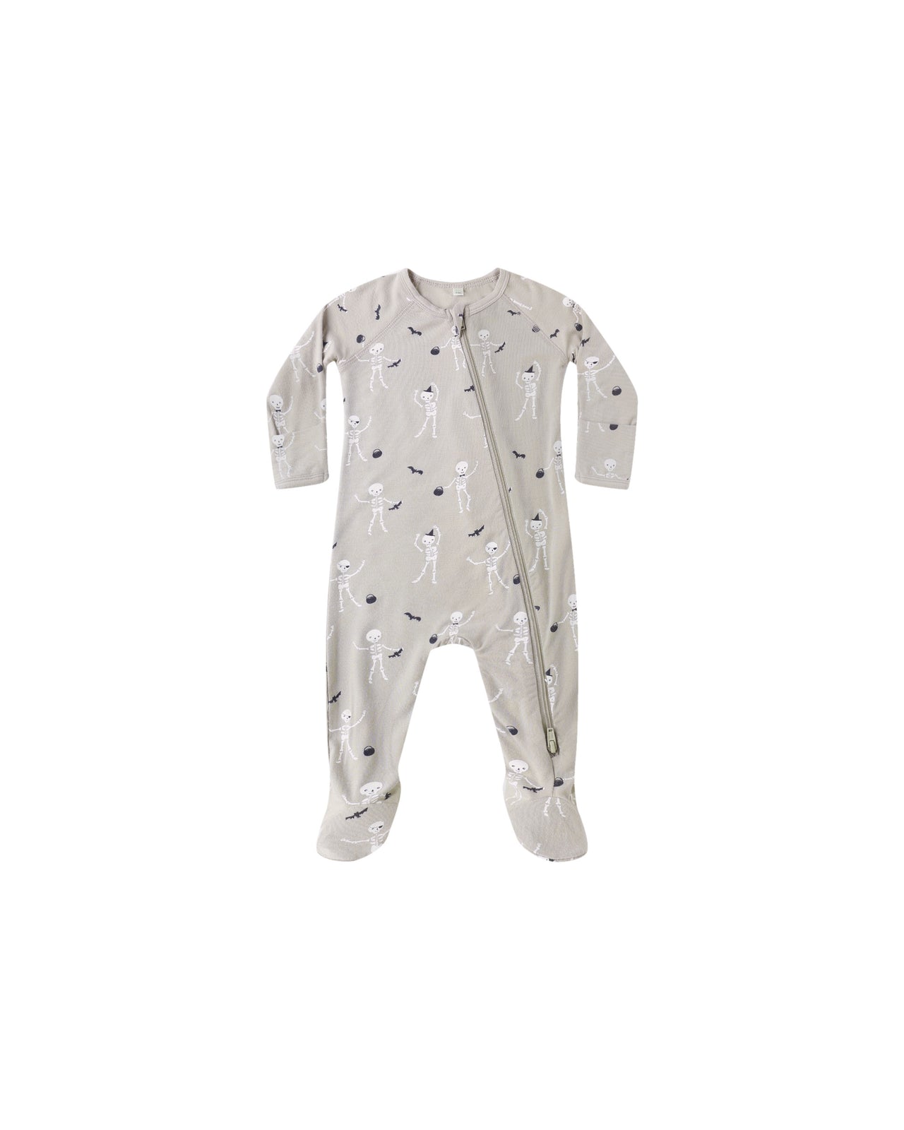 Bamboo Zip Footie | Skeletons