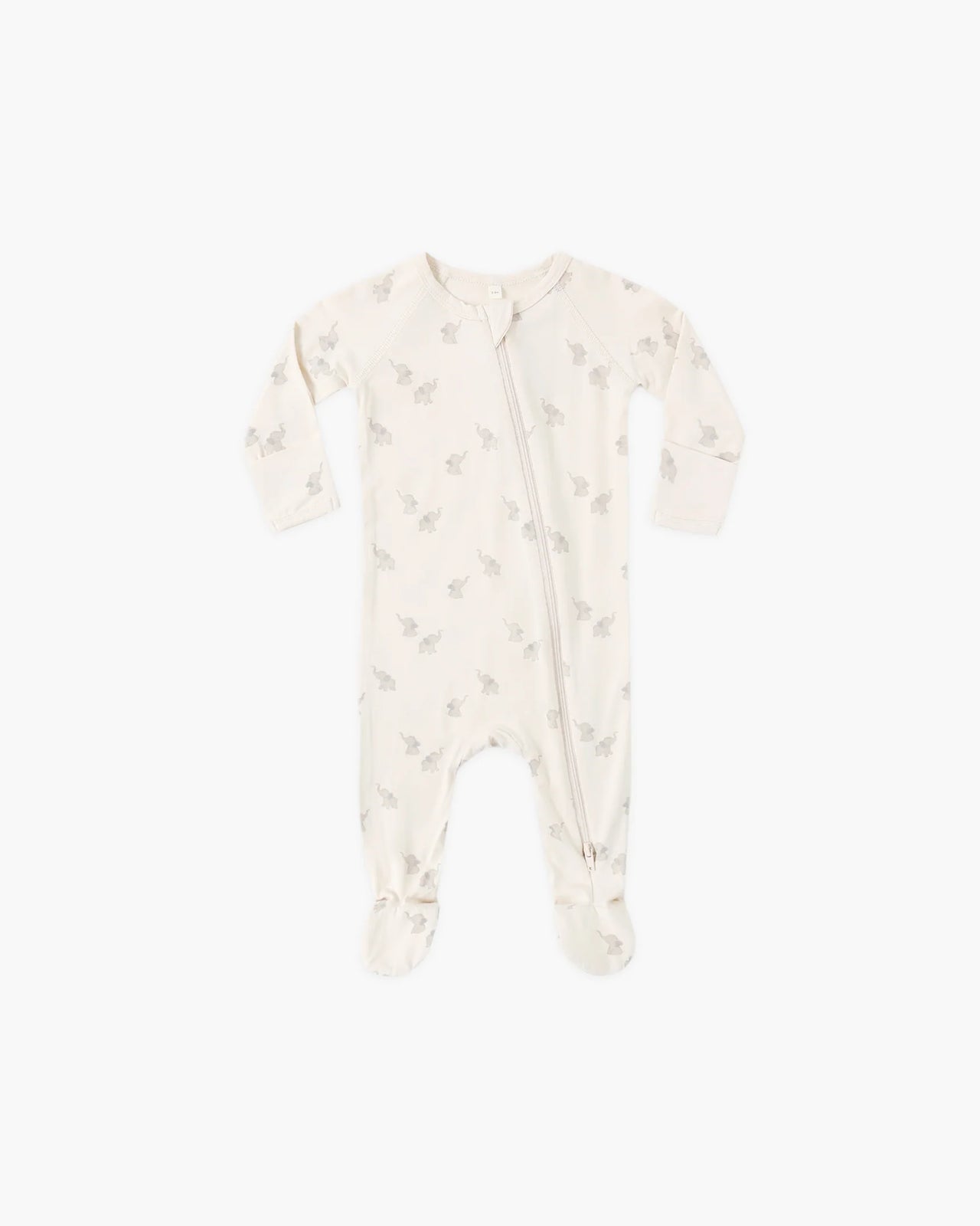 Bamboo Zip Footie | Elephants