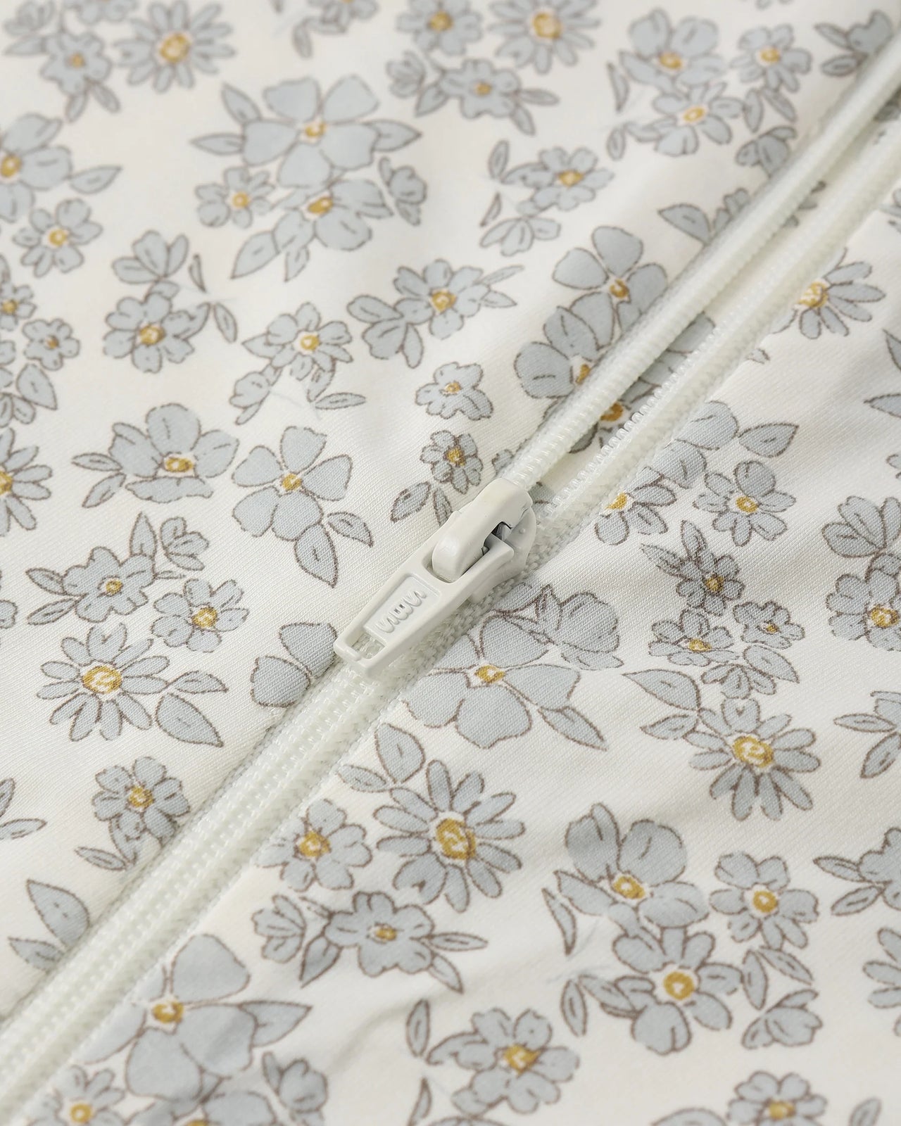 Bamboo Zip Footie | Blue Floral