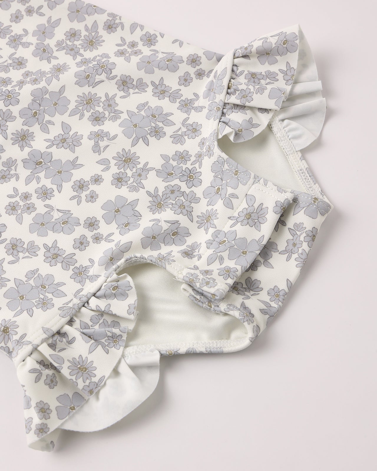 Olivia One-Piece Rashguard Swimsuit | Blue Floral