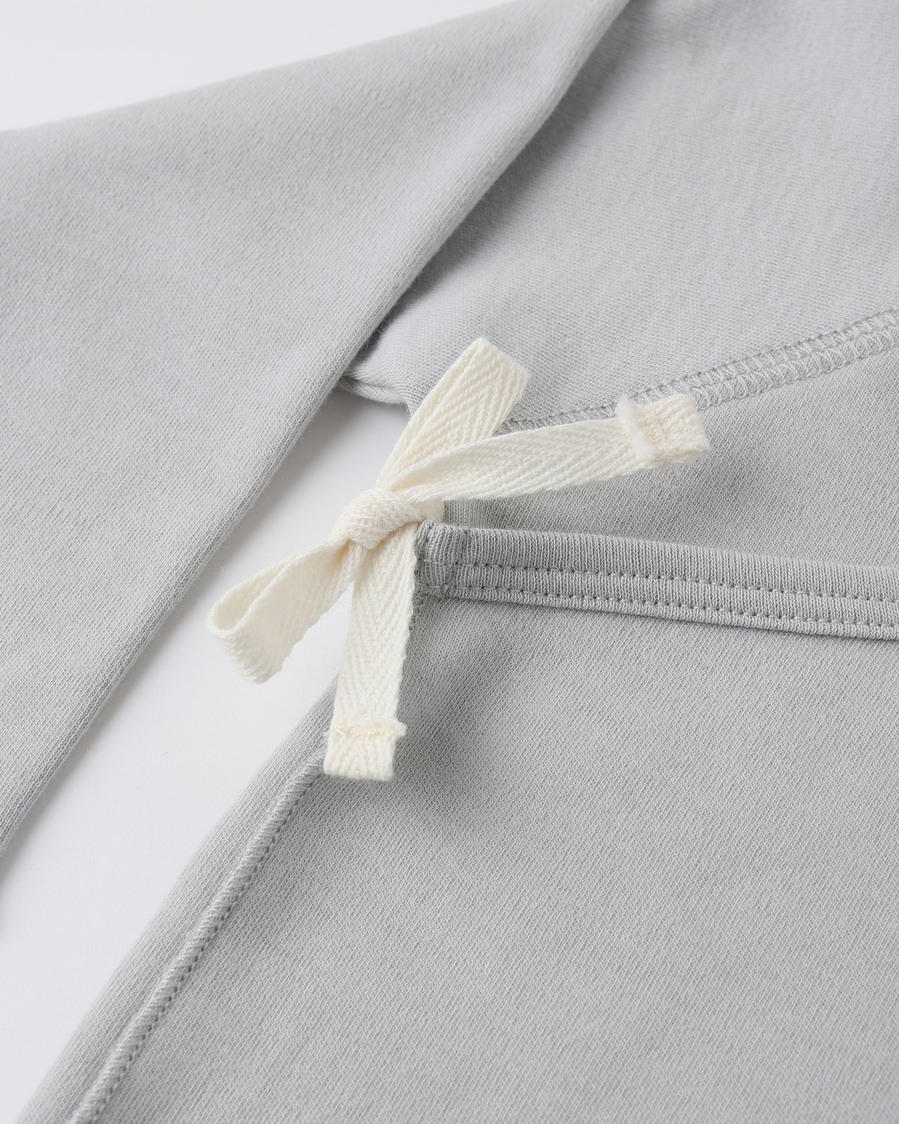 Wrap Top + Footed Pant Set | Sky