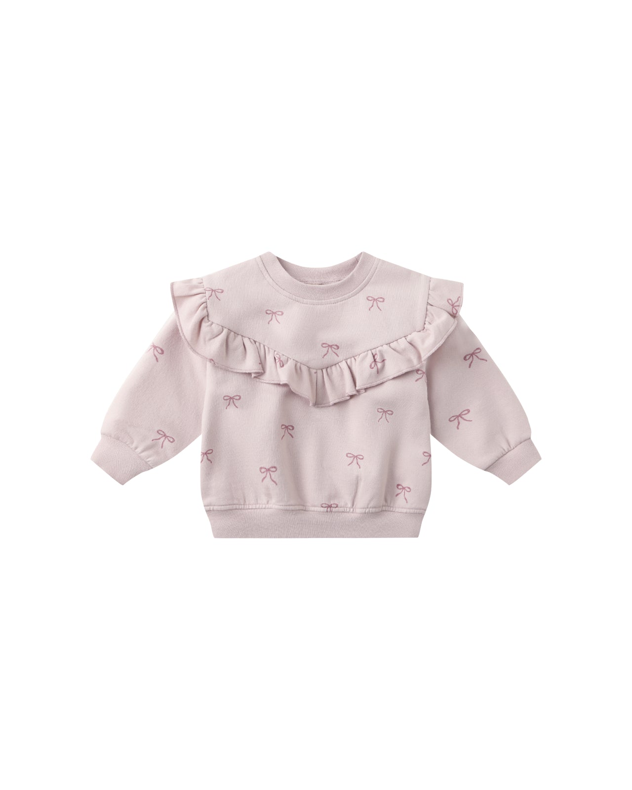 Ruffled Fleece Sweatshirt | Bows