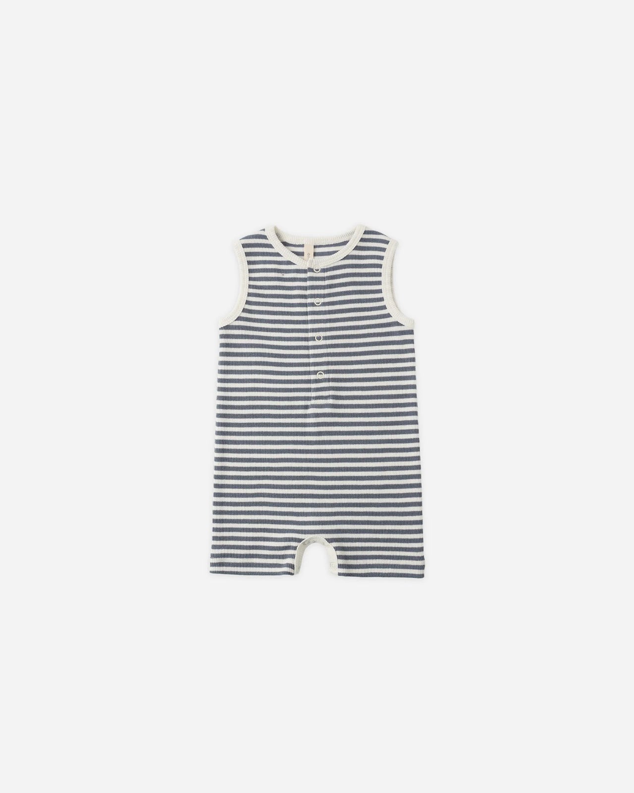 Ribbed Henley Romper