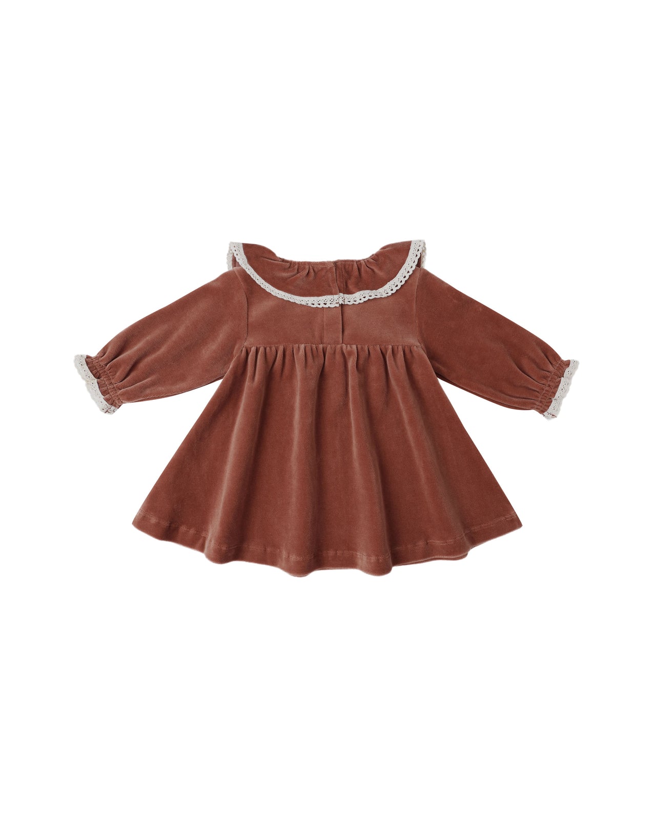Velour Baby Dress | Cranberry