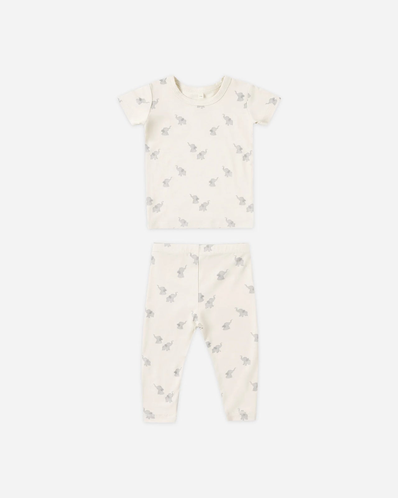 Bamboo Short Sleeve Pajama Set | Elephants