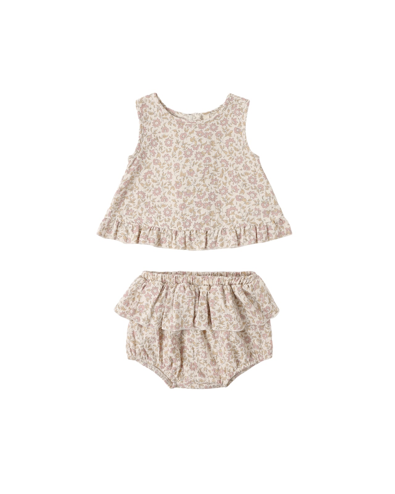 Ruffled Tulip Top + Bloomer Set | Dahlia