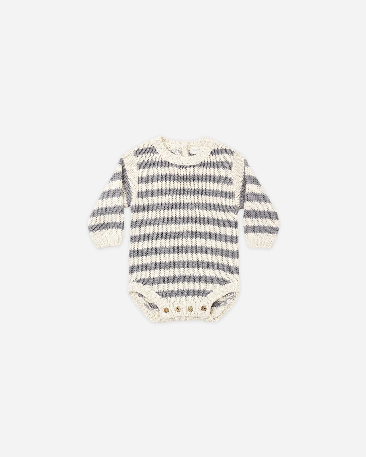 Rex Romper || Slate Stripe