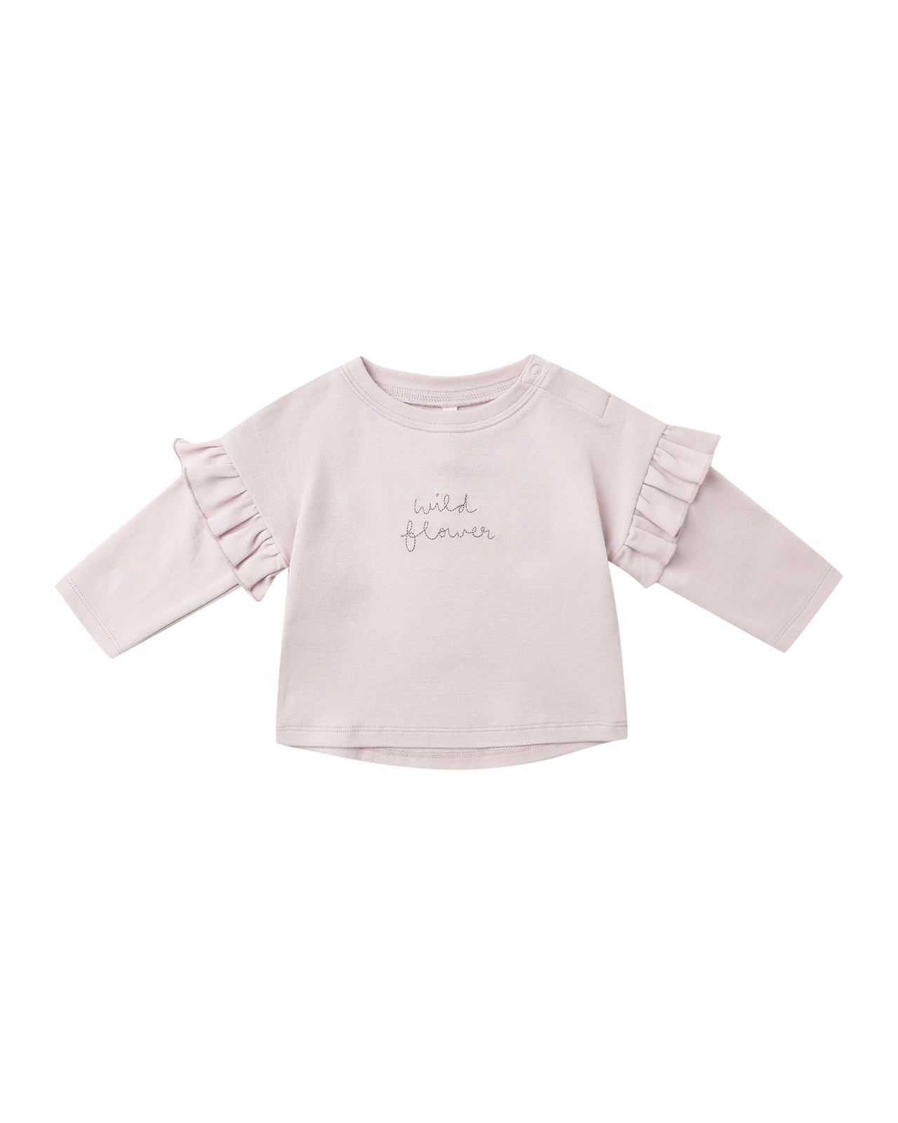 Ruffle Long Sleeve Tee | Wild Flower