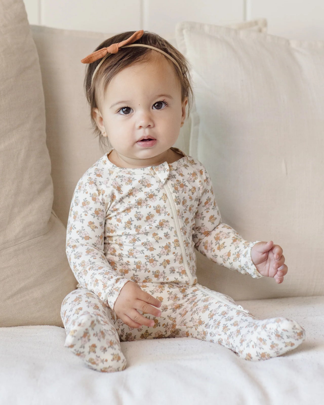 Bamboo Zip Footie | Wildflower
