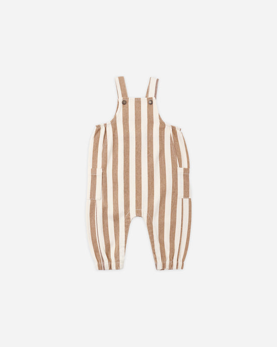 Cargo Baby Overall | Fawn Pinstripe