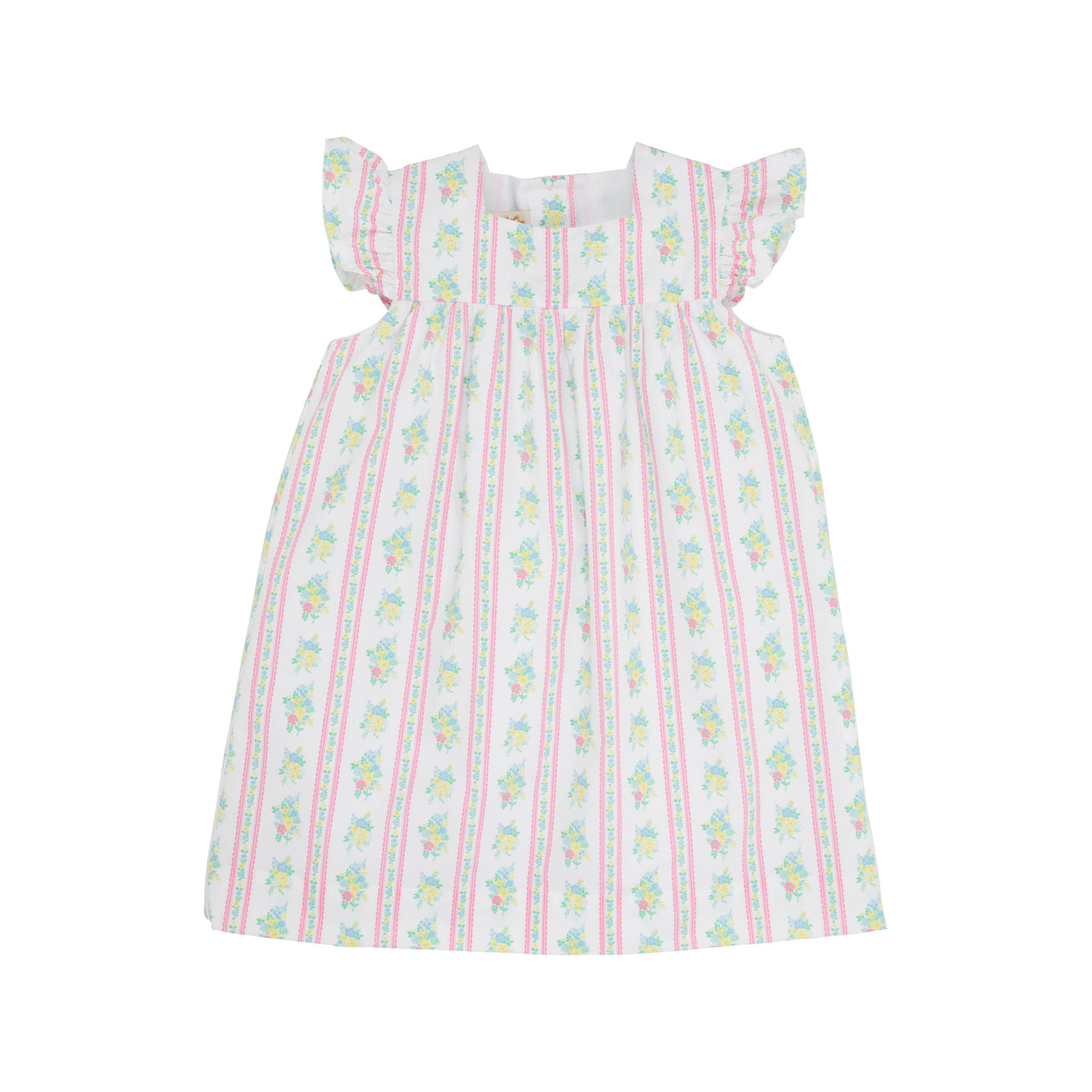 Rosemary Ruffle Dress | Argonne Forest Flowers (White)