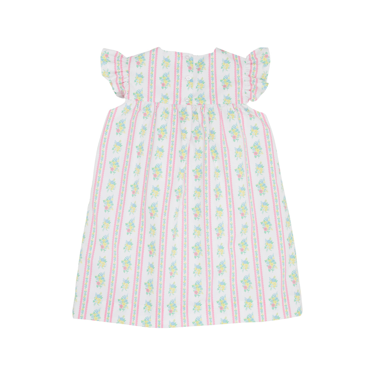 Rosemary Ruffle Dress | Argonne Forest Flowers (White)