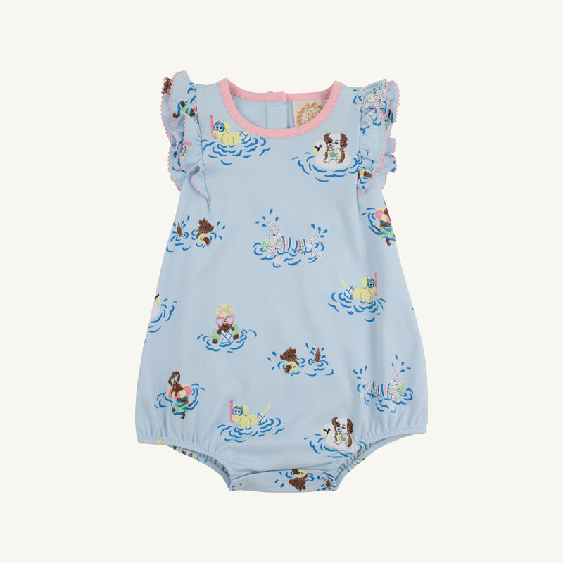 Ruehling Ruffle Bubble  | Doggy Paddle with Sandpearl Pink **FINAL SALE**