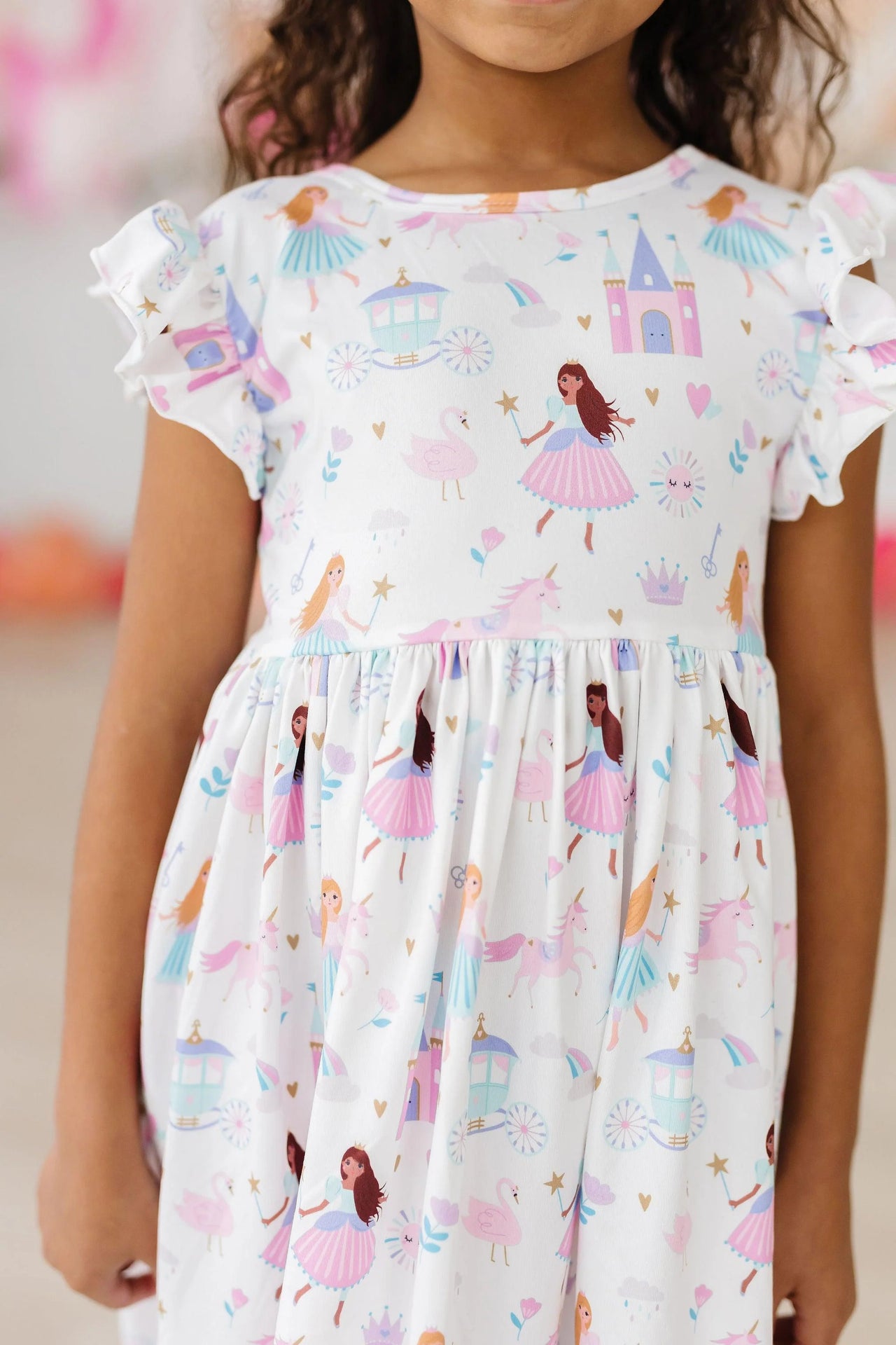 Fairy Princess 3/4 Sleeve Pocket Twirl Dress