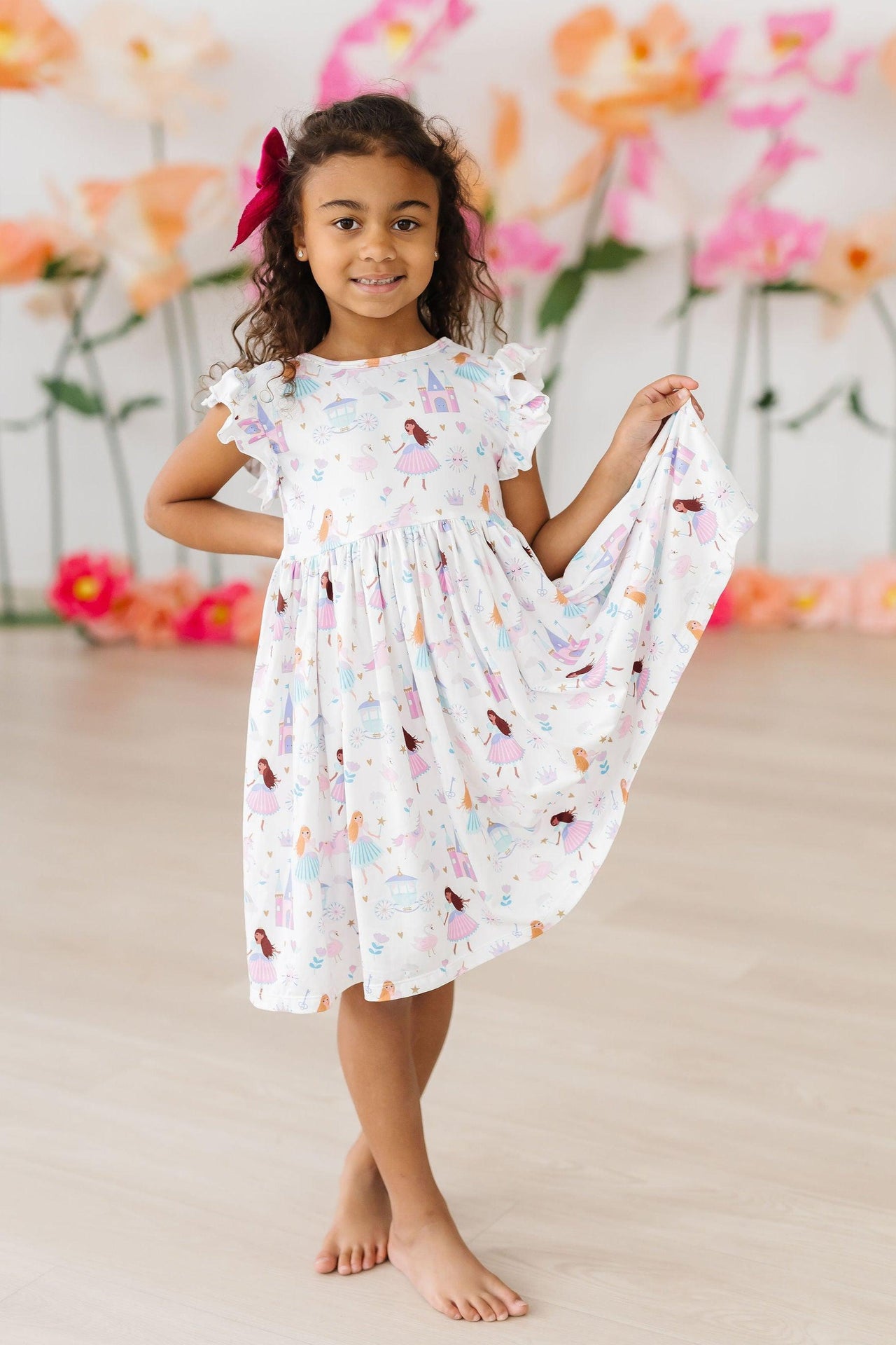 Fairy Princess 3/4 Sleeve Pocket Twirl Dress