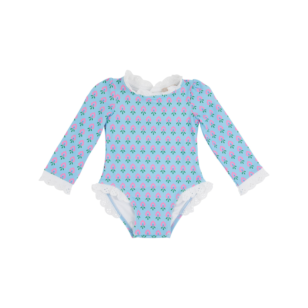 Sarasota Surf Suit | Holly Hills Hand Block with Worth Avenue White
