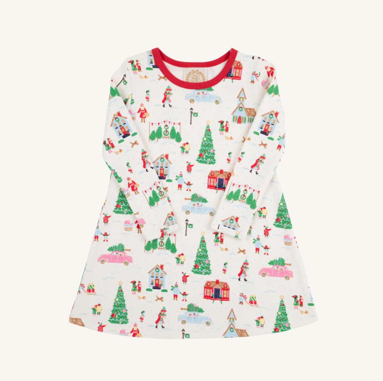 Long Sleeve Polly Play Dress | Make the Season Bright with Richmond Red