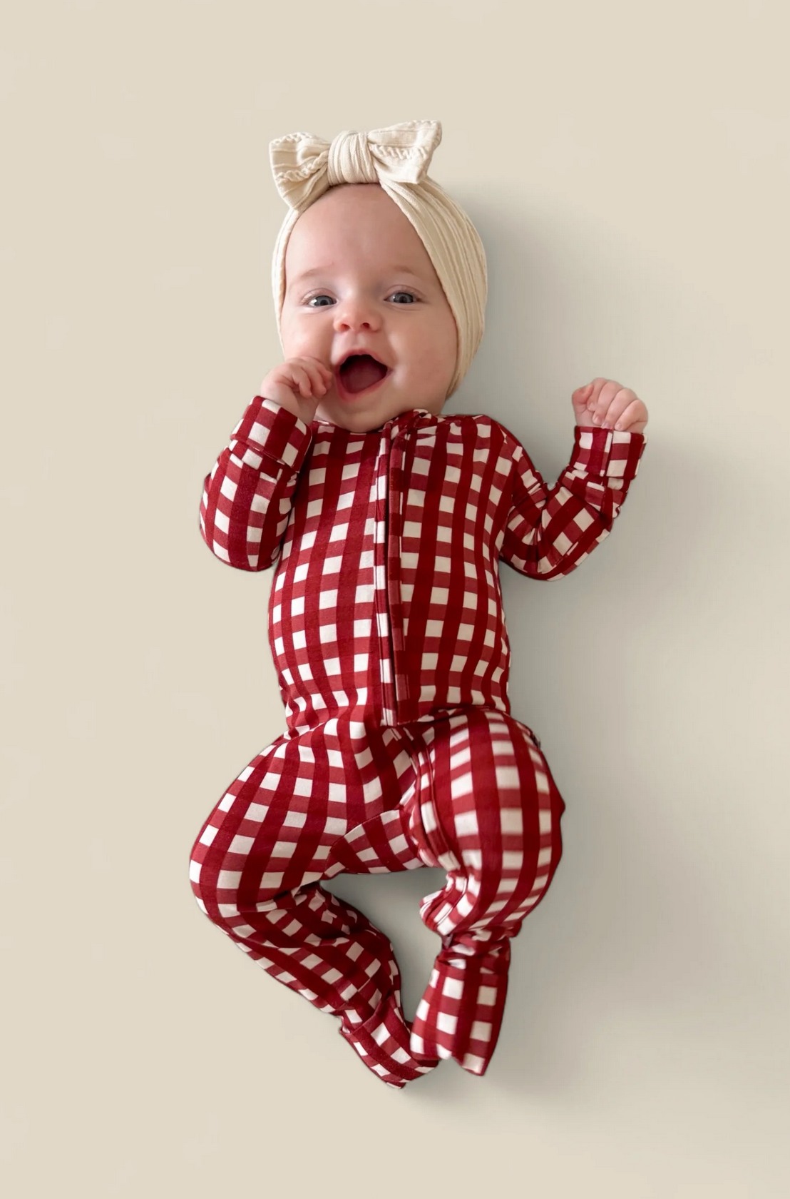Peppermint Plaid Dream Romper