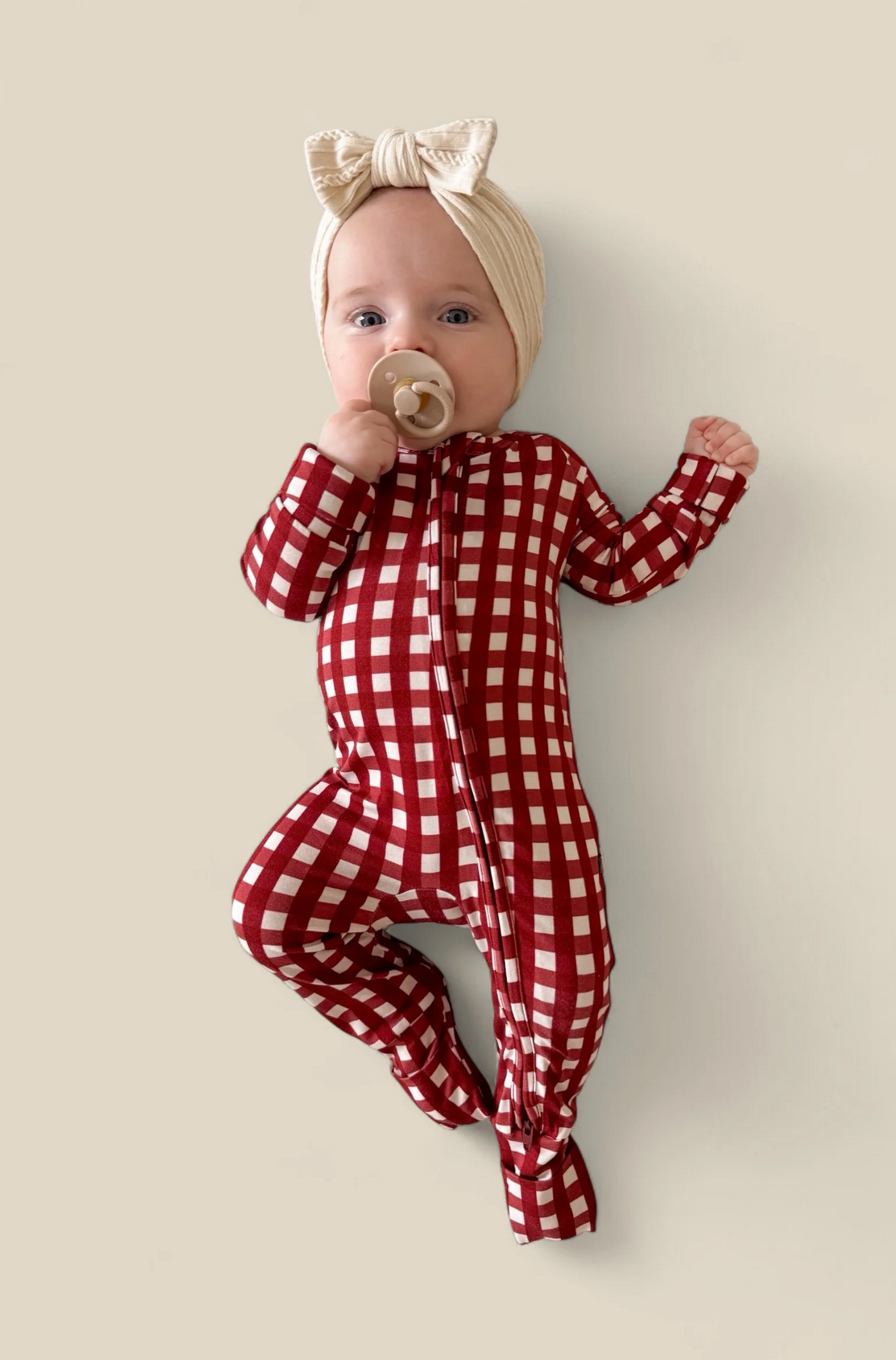 Peppermint Plaid Dream Romper