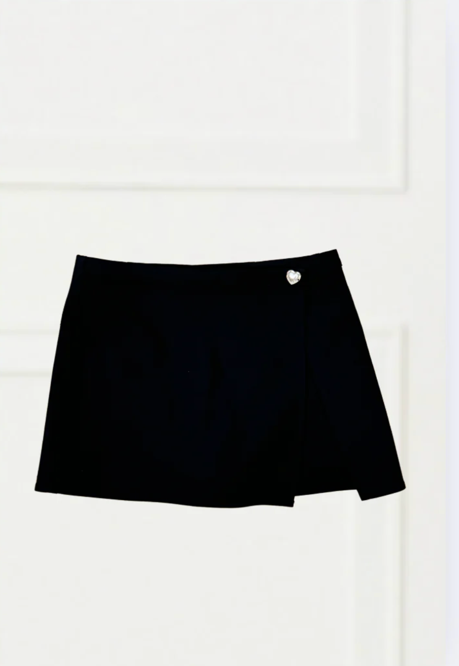 Dani Black Skort with Silver Heart