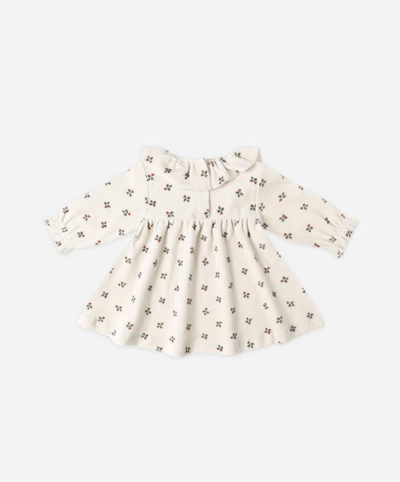 Velour Baby Dress | Holly Berry