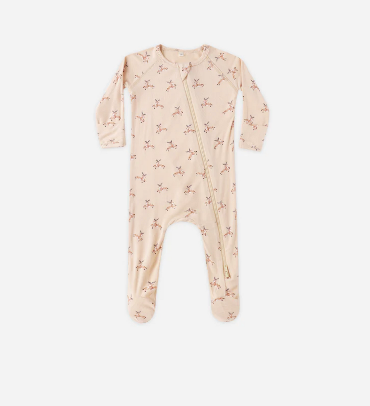 Bamboo Zip Footie | Reindeer