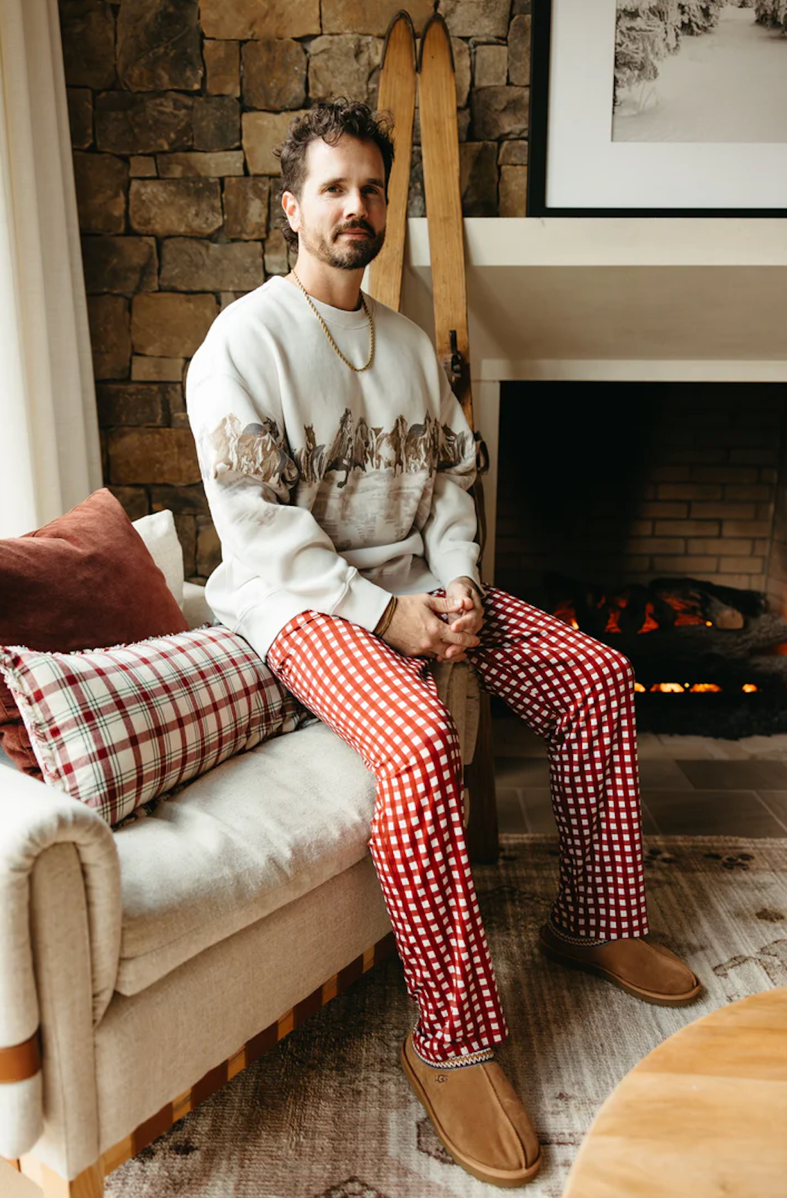 Peppermint Plaid Dream Men's Pants