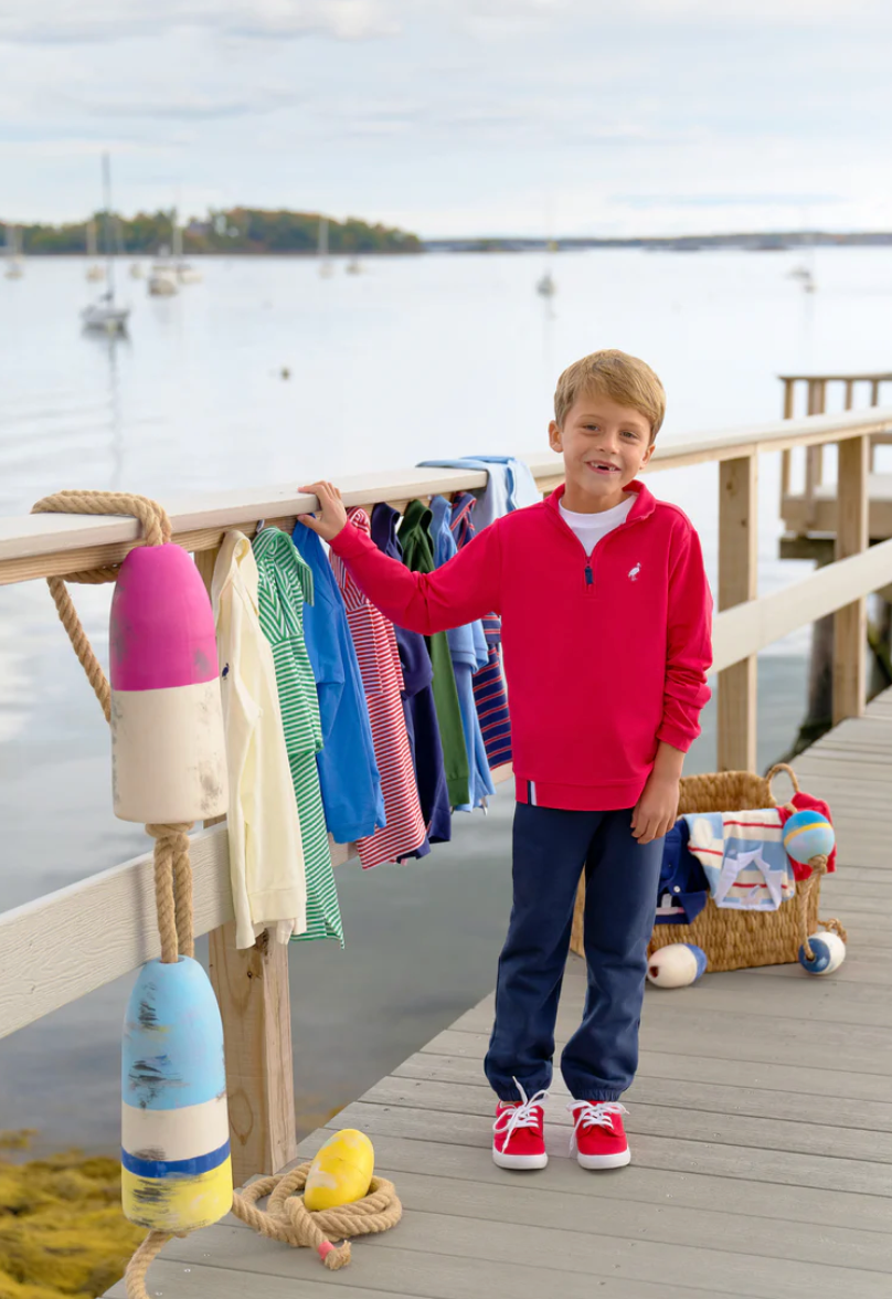 Prepletic Hayward Half Zip | Richmond Red