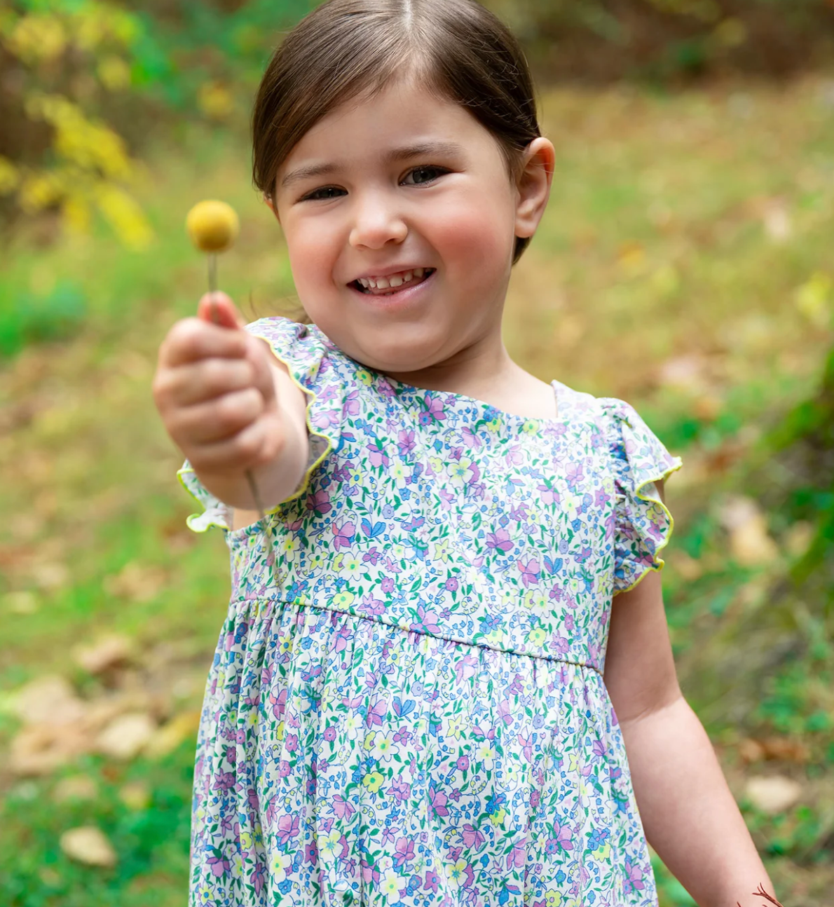 Lavinia Modal Square Neck Ruffle Dress